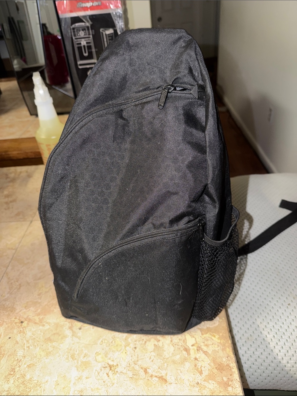 Black Men's Sling Backpack - Versatile Everyday Carry